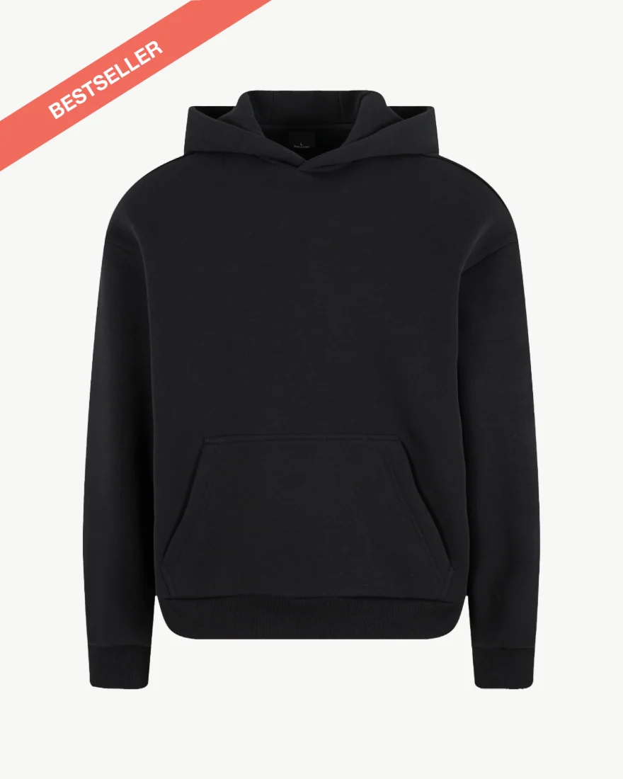 Schwarzer Fluffy Oversize Hoodie, Bestseller