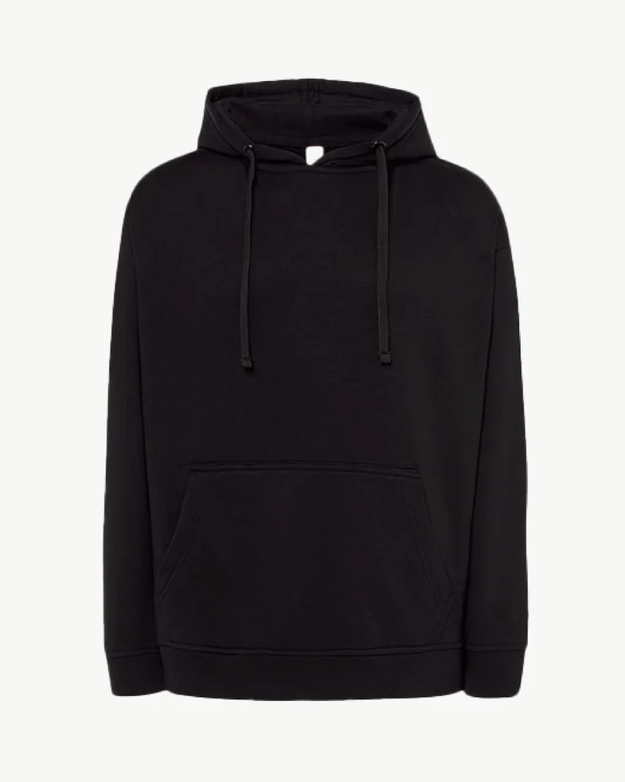 Schwarzer Basic Oversize Hoodie