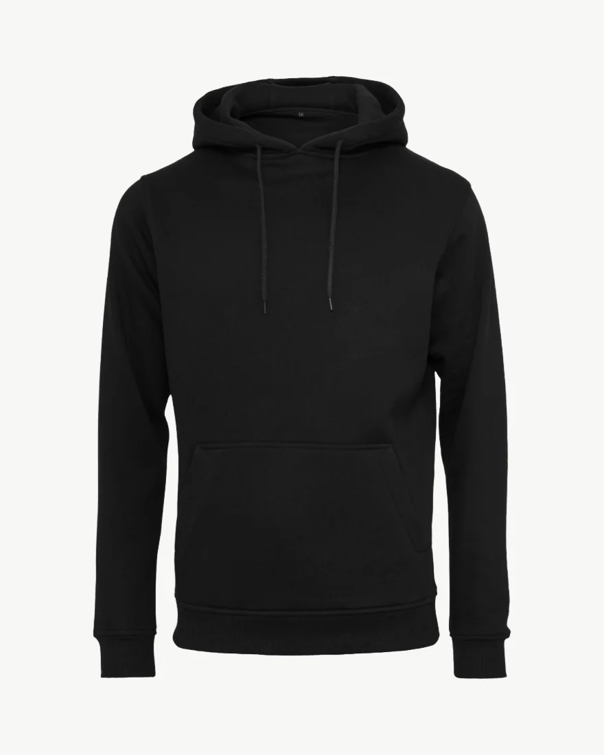 Schwarzer Premium Basic Hoodie